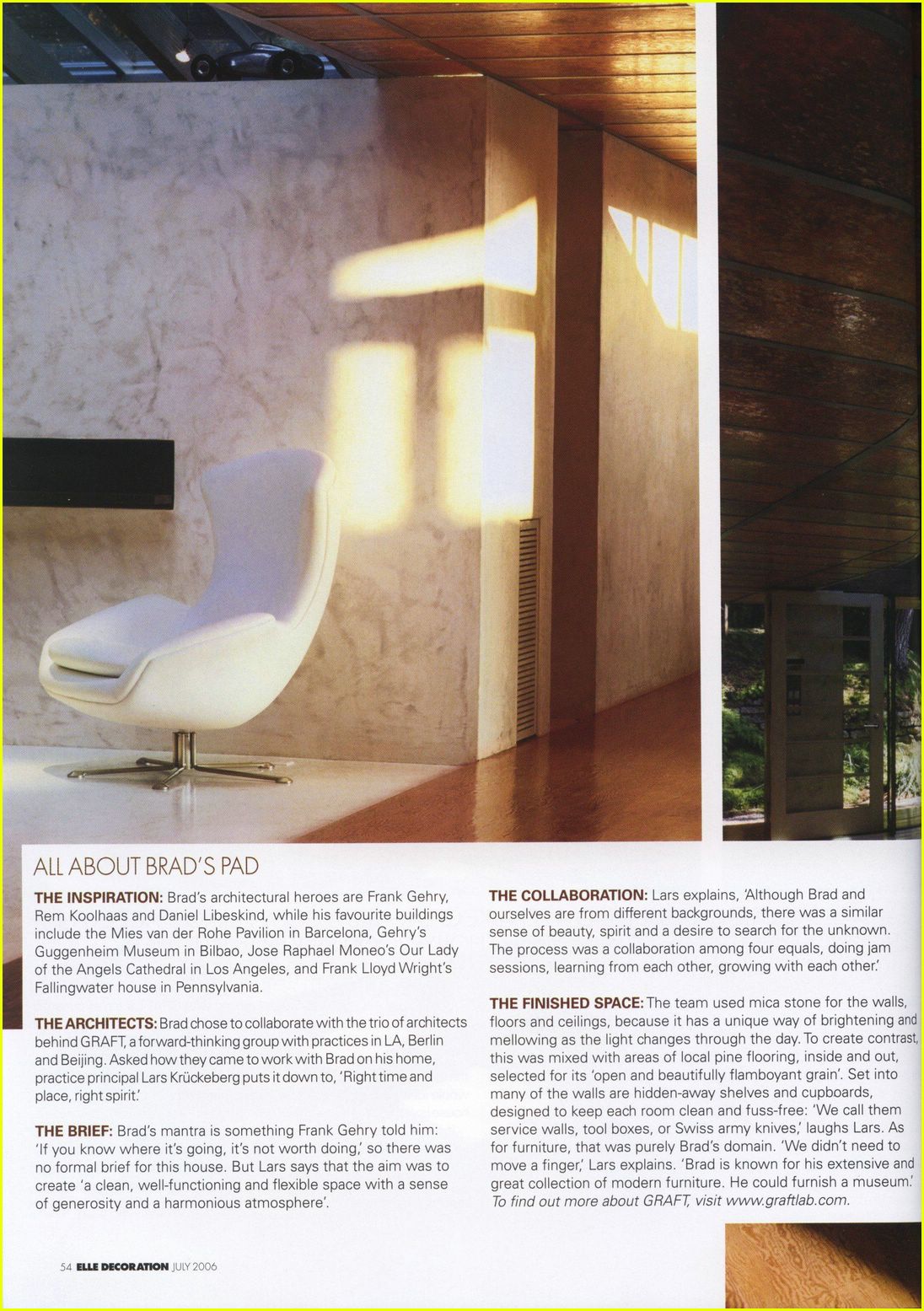 Brad Pitt's Hollywood Hills Home Photo 319471 Brad Pitt Pictures Just Jared