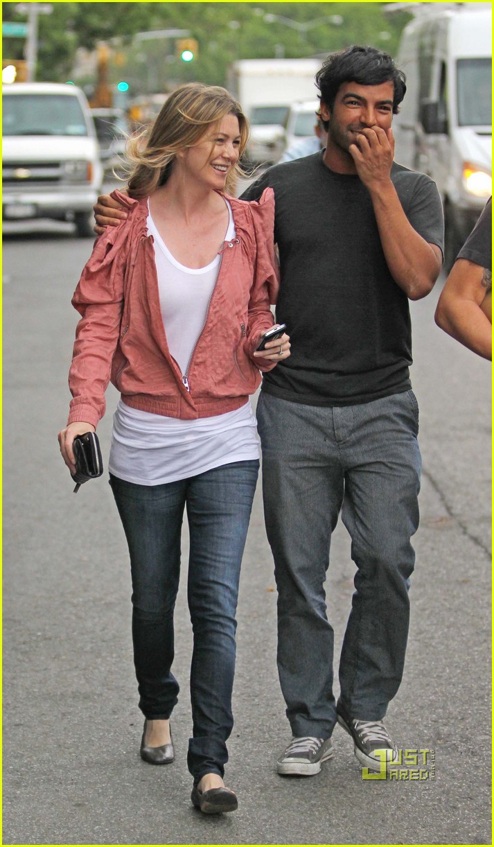 Ellen Pompeo Caught In The Rain With Harry Josh Photo 2447477