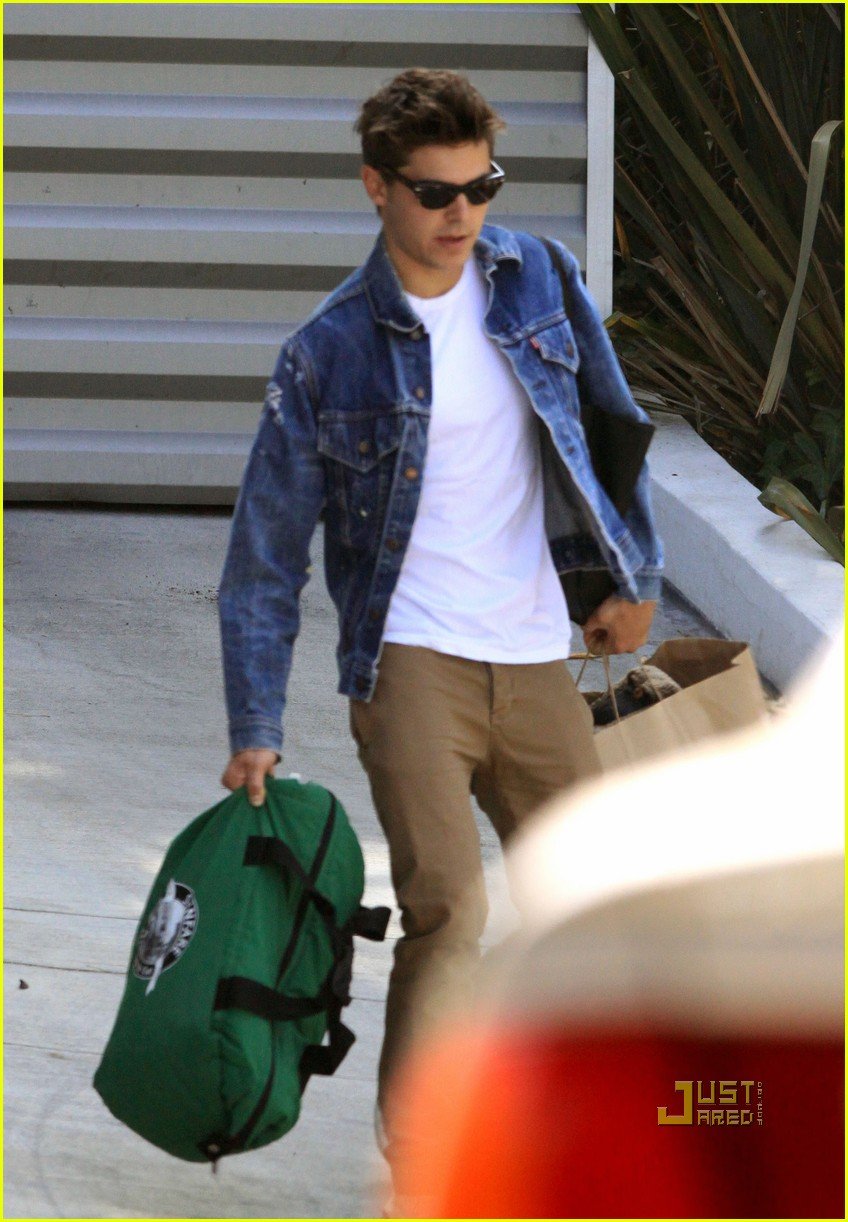 zac efron jean jacket
