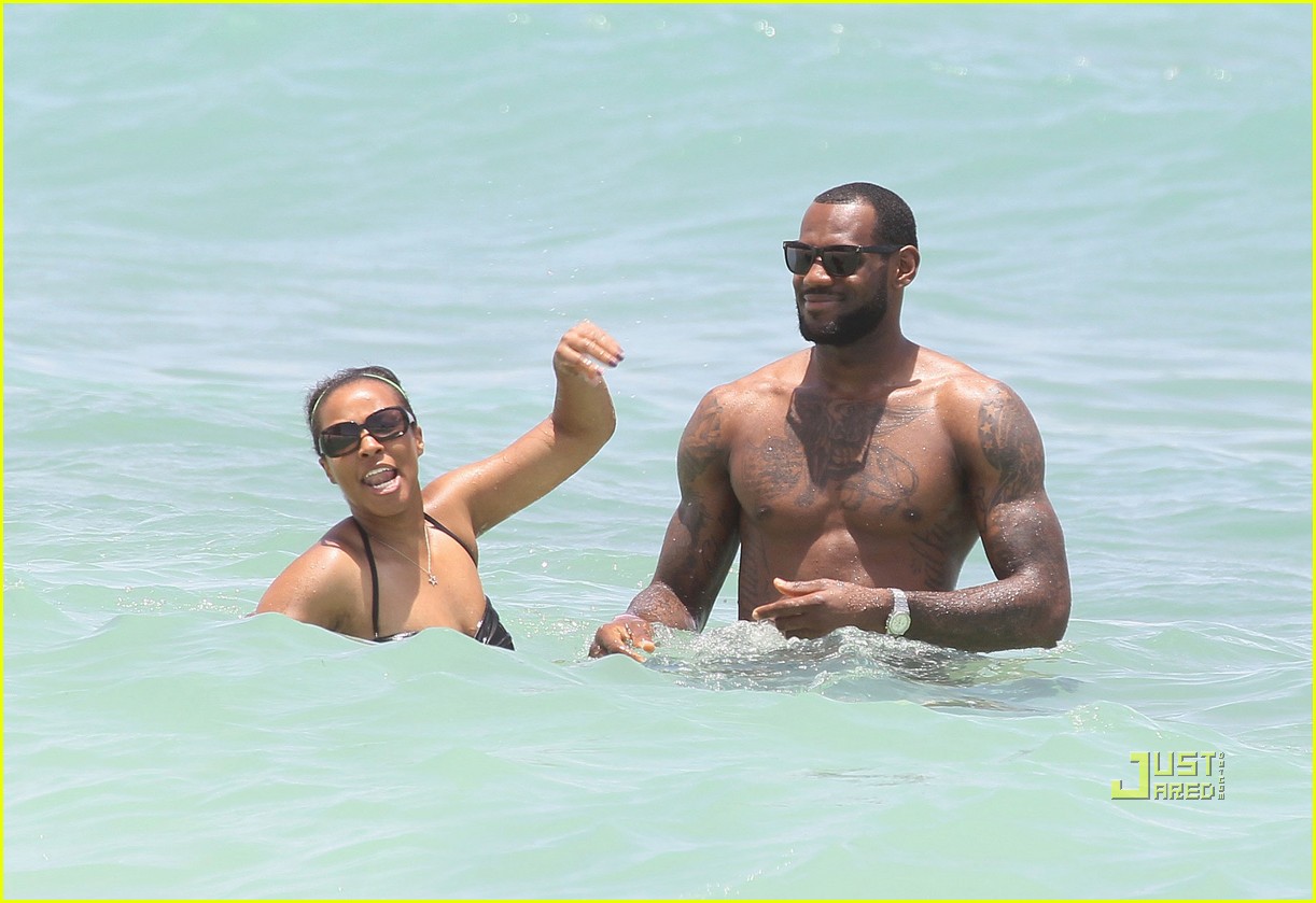 lebron beach