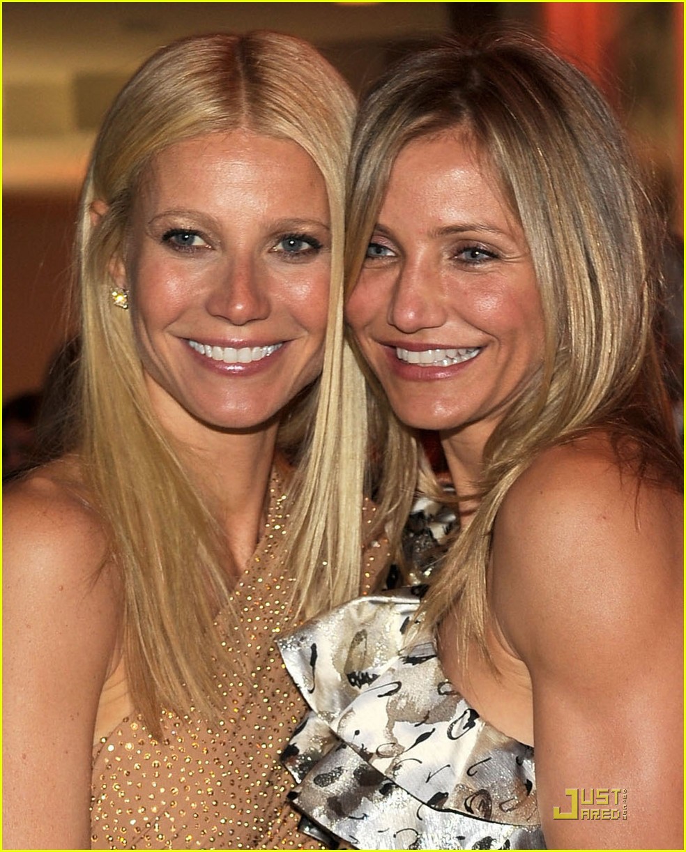 Cameron Diaz &amp; Paltrow Vanity Fair Oscar Party