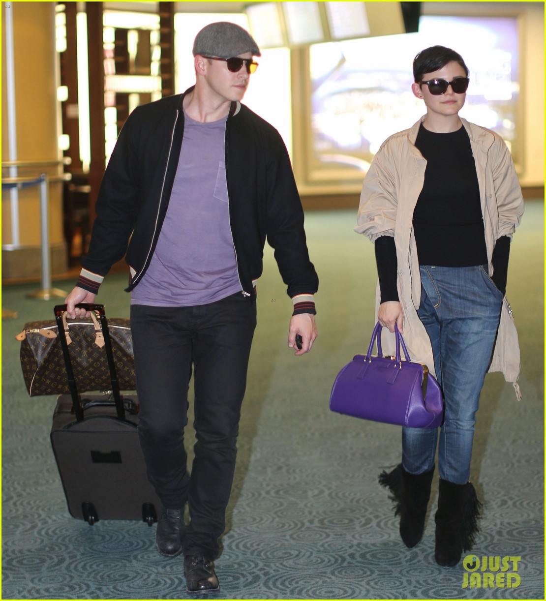 Ginnifer Goodwin & Josh Dallas Vancouver Touchdown! Photo 2841537