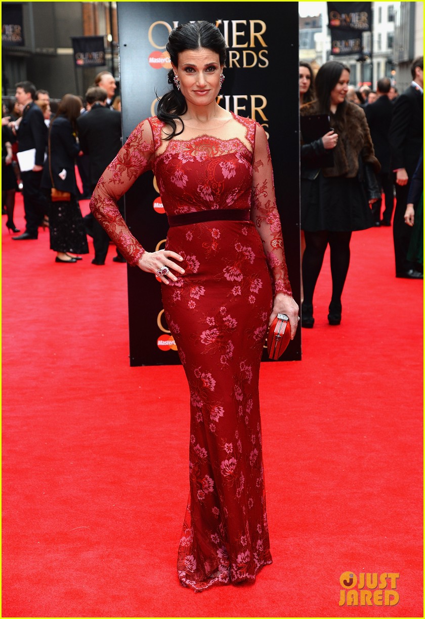 Idina Menzel Olivier Awards Red Carpet 2013 & Performance Photo