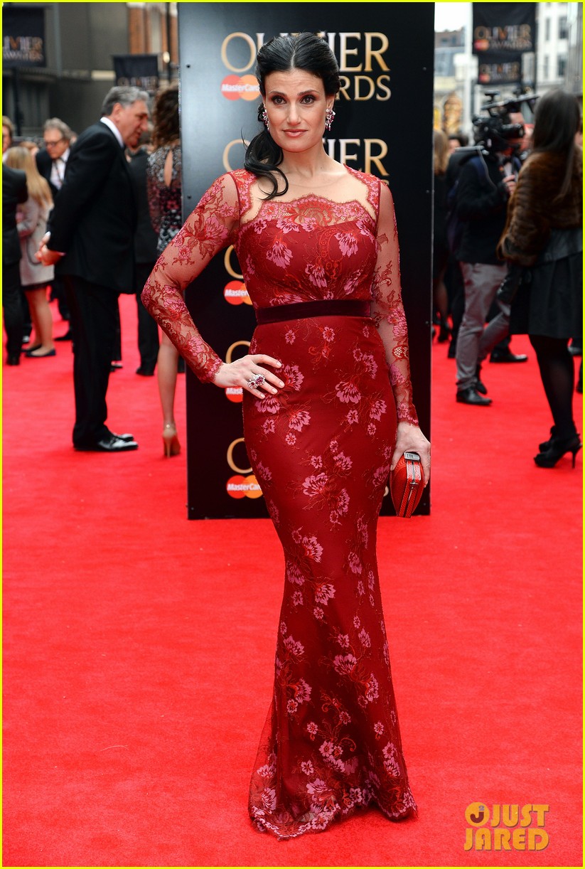 Idina Menzel Olivier Awards Red Carpet 2013 & Performance Photo