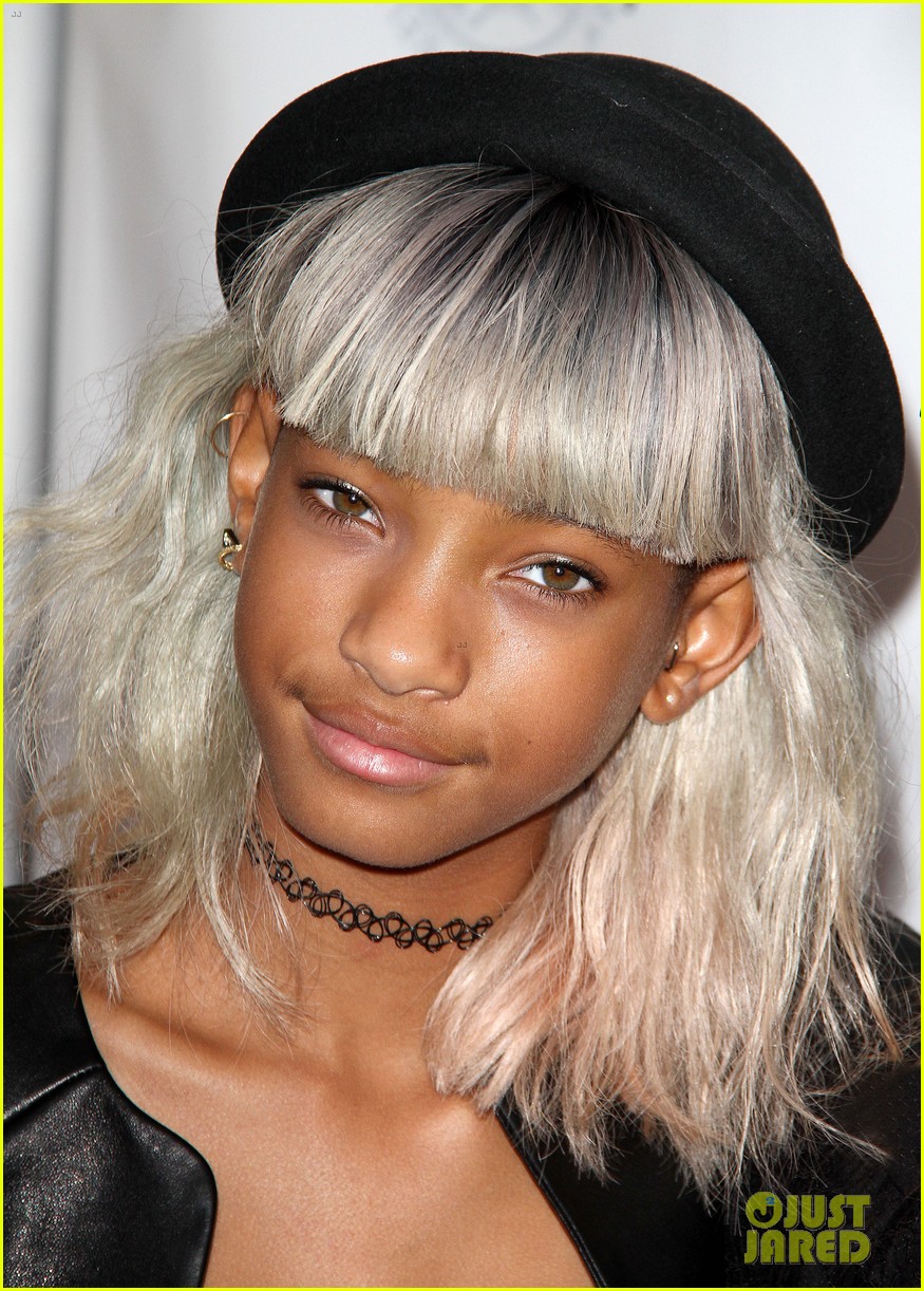 Willow Smith White Hair On Red Carpet With Mom Jada Photo