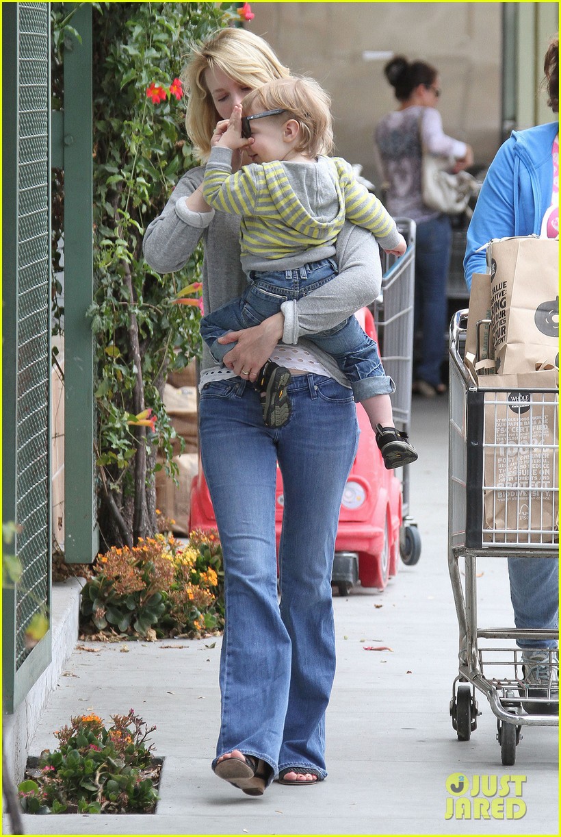 Baby Xander Grabs January Jones' Sunglasses Off Her Face! Photo