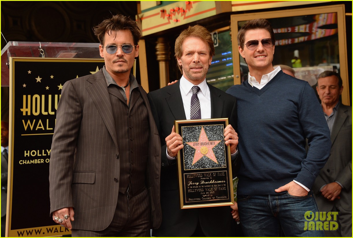 Tom Cruise & Johnny Depp: Jerry Bruckheimer Star Ceremony!: Photo