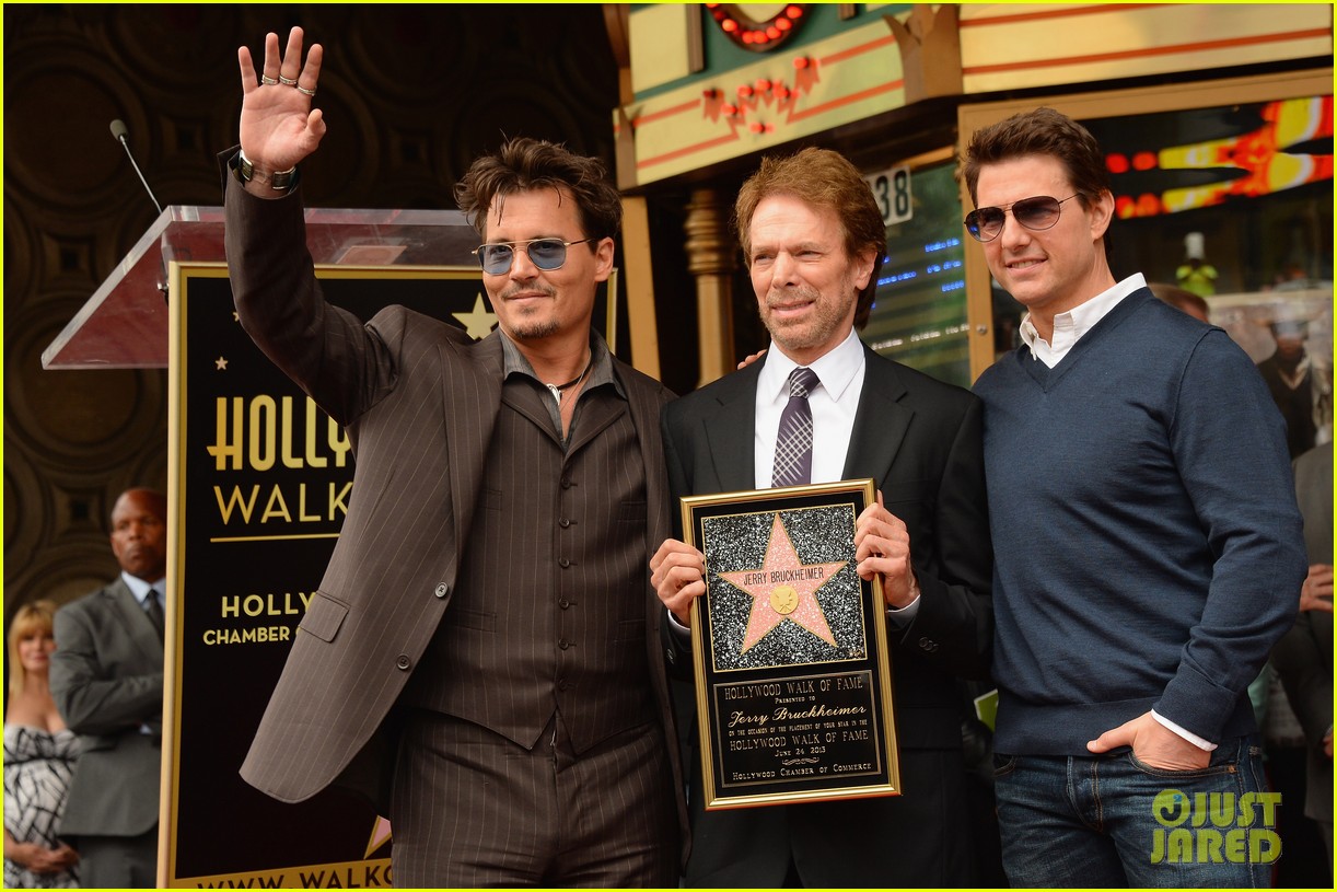 Tom Cruise & Johnny Depp: Jerry Bruckheimer Star Ceremony!: Photo
