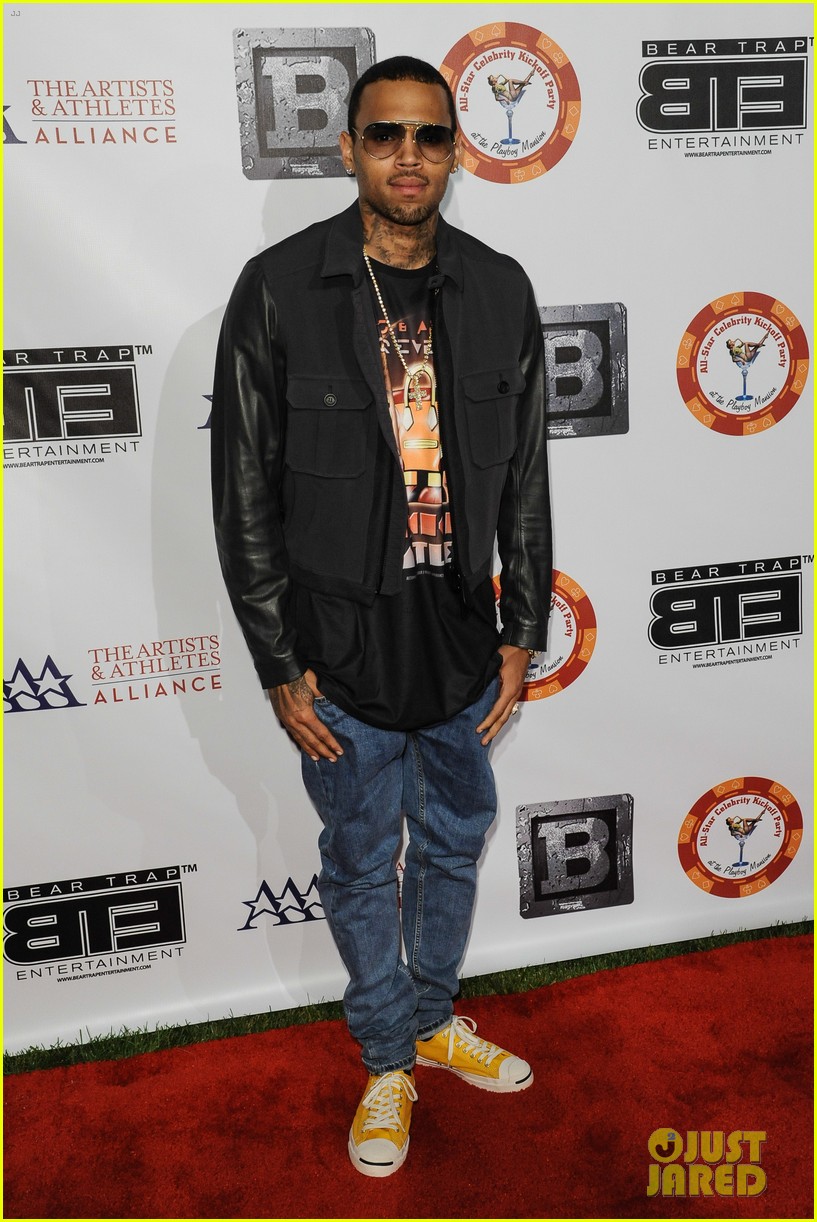 Chris Brown BTE AllStar Kickoff Party After Court Appearance
