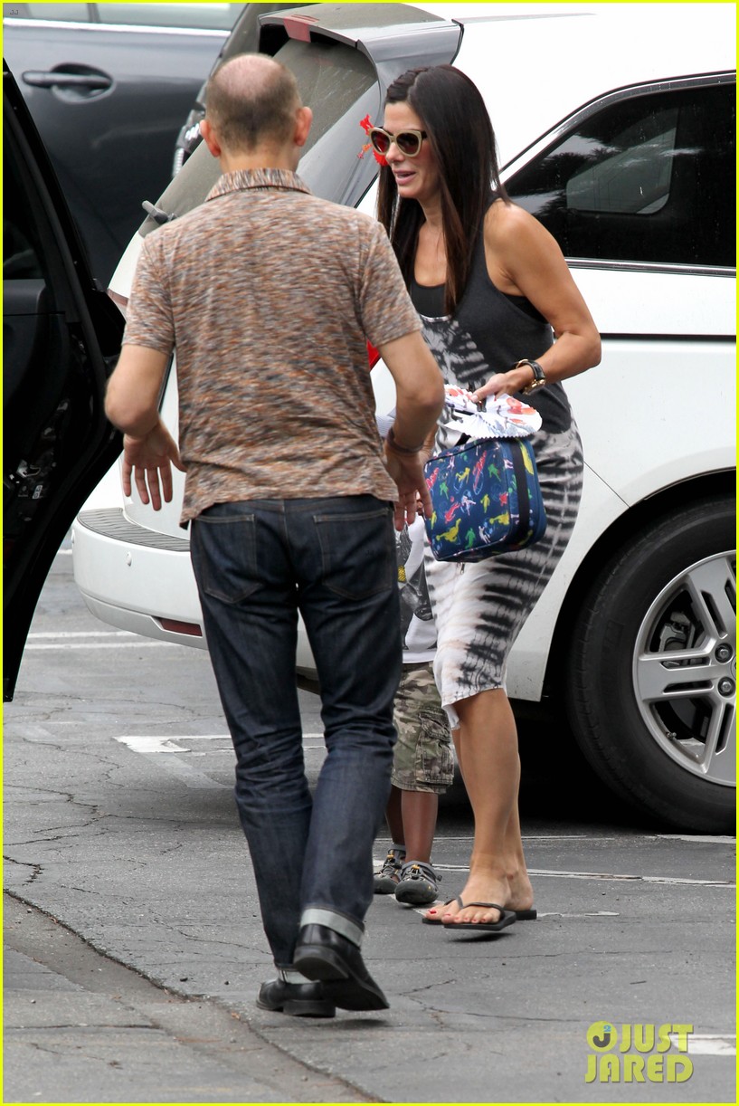 Sandra Bullock Celebrates 49th Birthday with Son Louis!: Photo 2917779