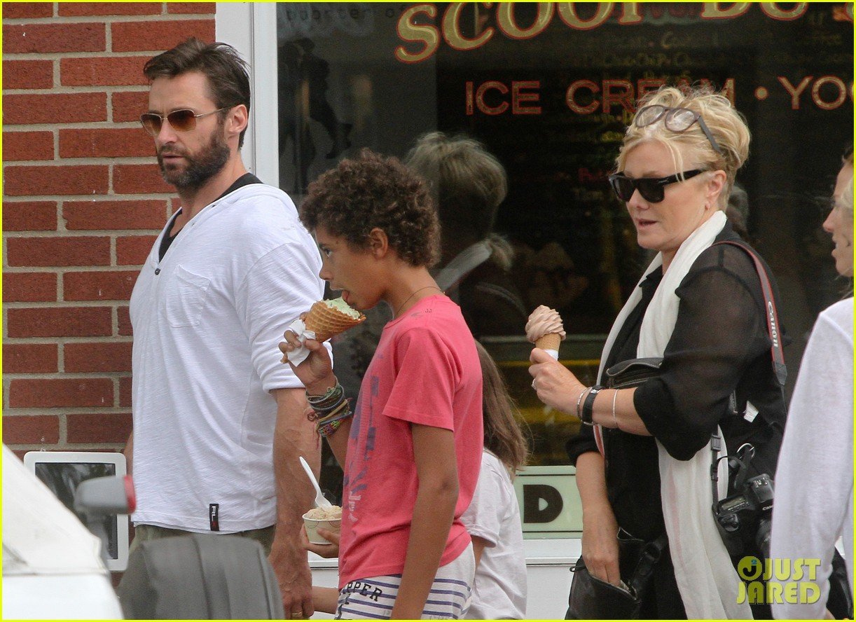 Hugh Jackman Hangs with Family, 'Wolverine' Hits Theaters!: Photo