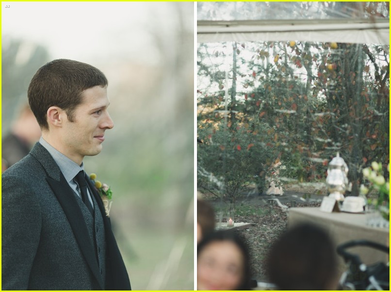 Zach Gilford Tears Up in Wedding Photos with Kiele Sanchez