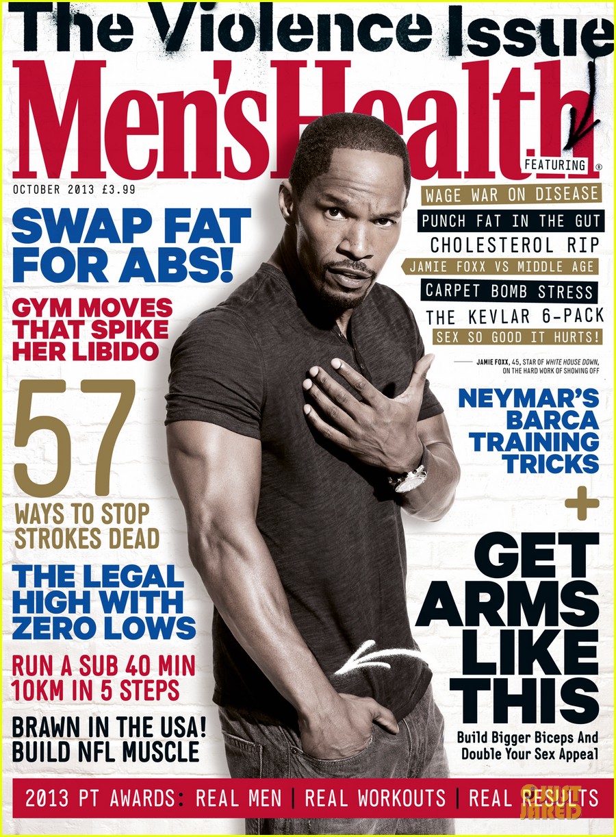 Jamie Foxx Covers 'Men's Health UK' October 2013 Photo 2944687 Jamie