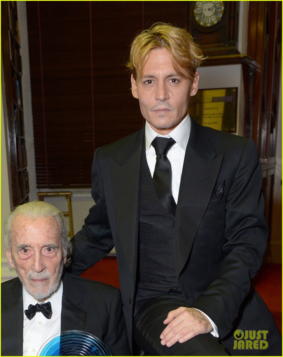 Johnny Depp Bleached Blonde Hair At Bfi Film Fest Awards Photo