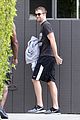robert pattinson bulks up at workout session 05