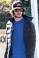 leighton meester adam brody morning dog walk 02