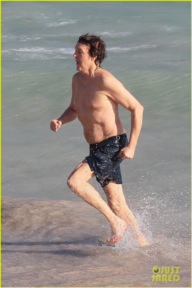 Paul Mccartney Shirtless Vacation With Wife Nancy Shevell Photo 3018492 Bikini Nancy Shevell Paul Mccartney Shirtless Pictures Just Jared