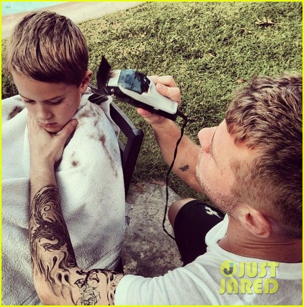 Ryan Phillippe Cuts His Son Deacon's Hair, Quits Cigarettes Photo