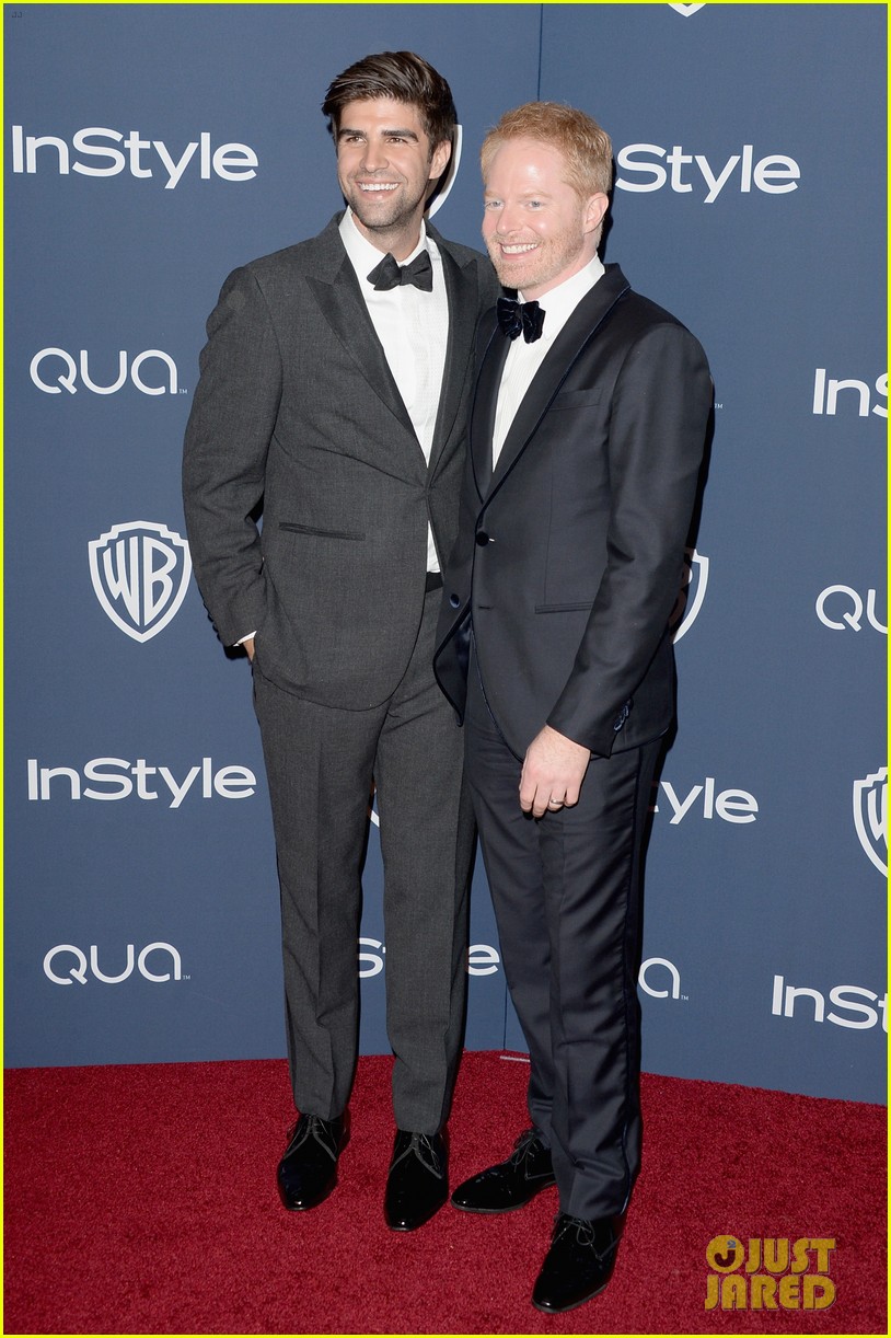 Ellie Kemper & Jesse Tyler Ferguson - InStyle Golden Globes Party 2014