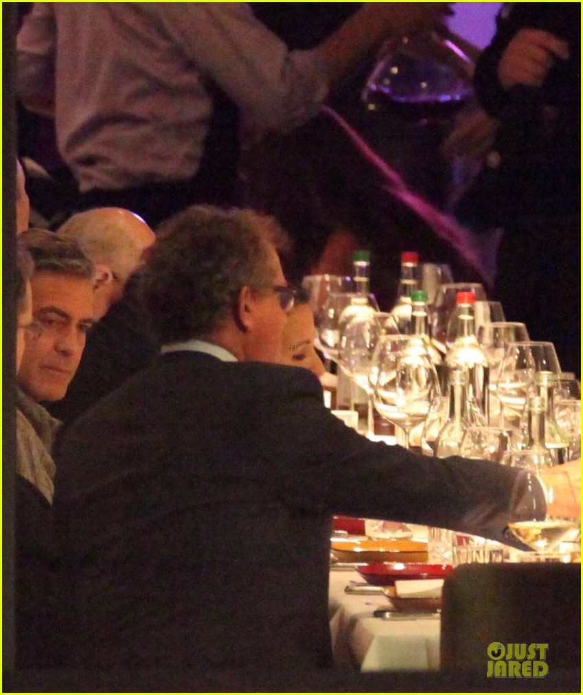George Clooney & Matt Damon: 'Monuments Men' Cast Dinner ...