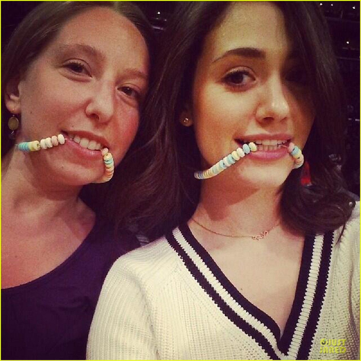 Emmy Rossum Brings Sexy Back to Candy Necklaces at the Lakers Game
