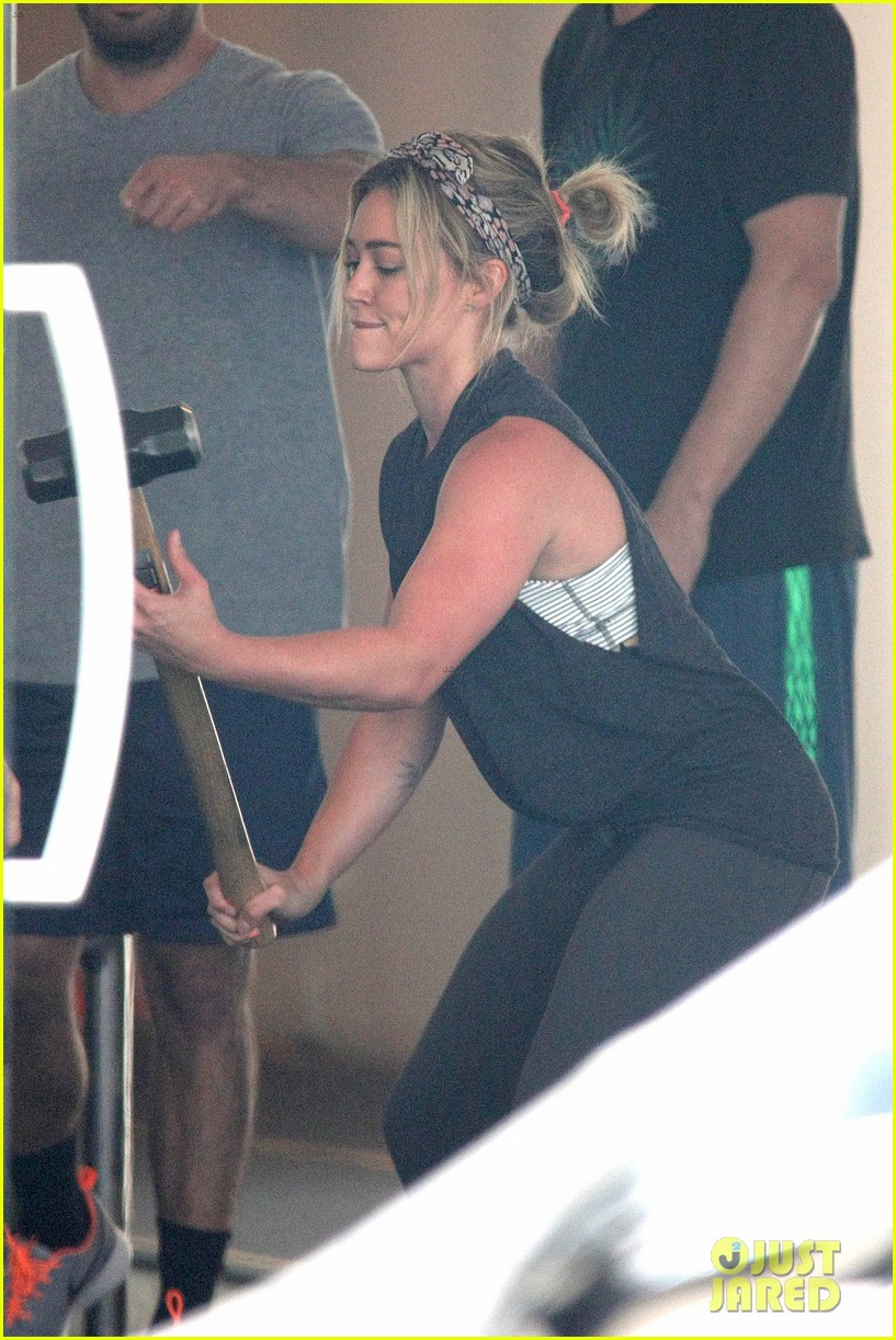 Hilary Duff Hits The Town With Stylist Marcus Francis Get Details