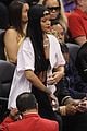 rihanna melissa forde cheer on clippers 06