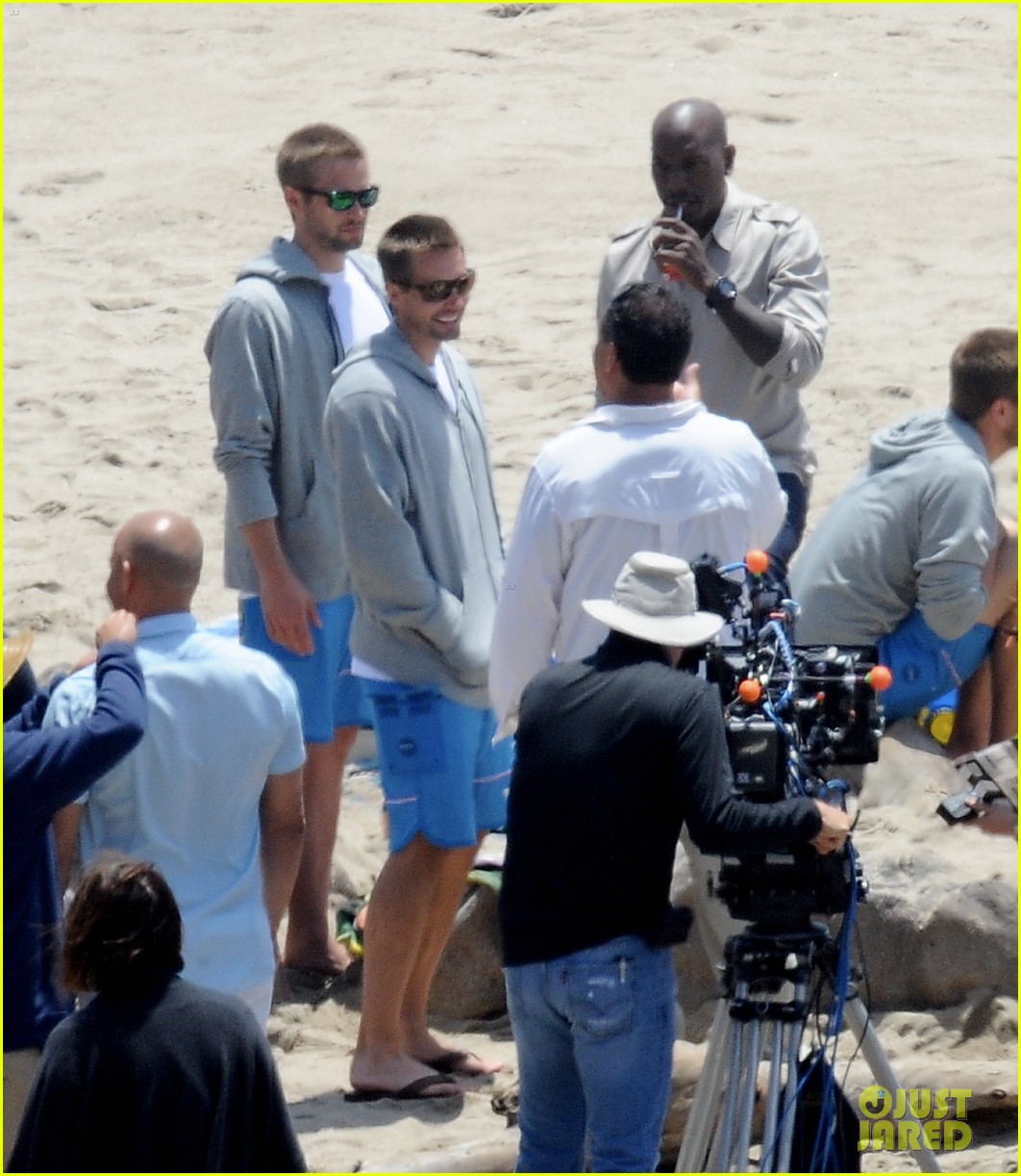Paul Walker's Brothers Hang with 'Fast & Furious 7' Cast On Set Photo