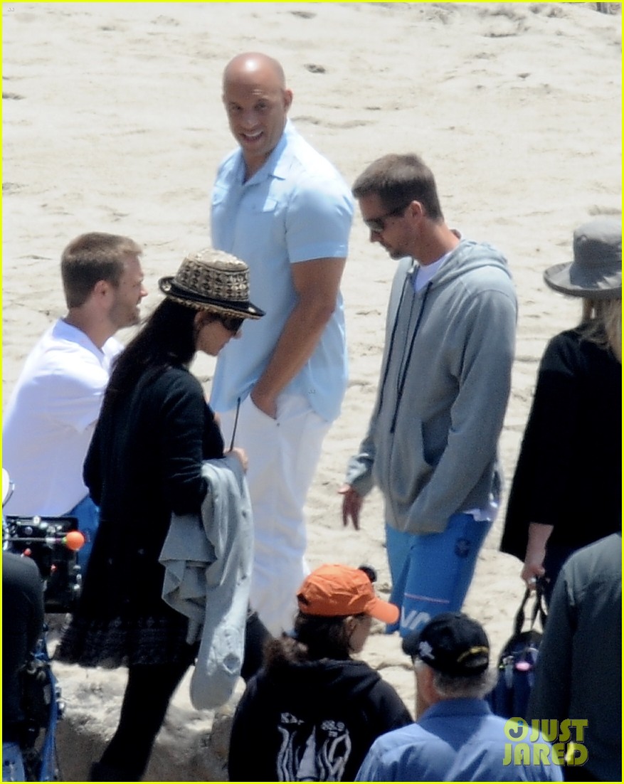 Paul Walker's Brothers Hang with 'Fast & Furious 7' Cast On Set Photo