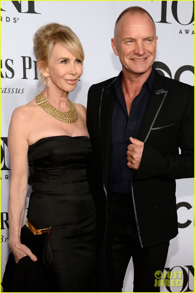 Sting Brings Wife Trudie Styler for Support at the Tony Awards 2014