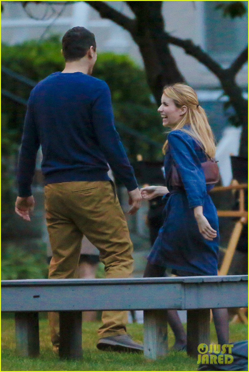 James Franco & Emma Roberts Make Out for 'Michael' Filming Photo