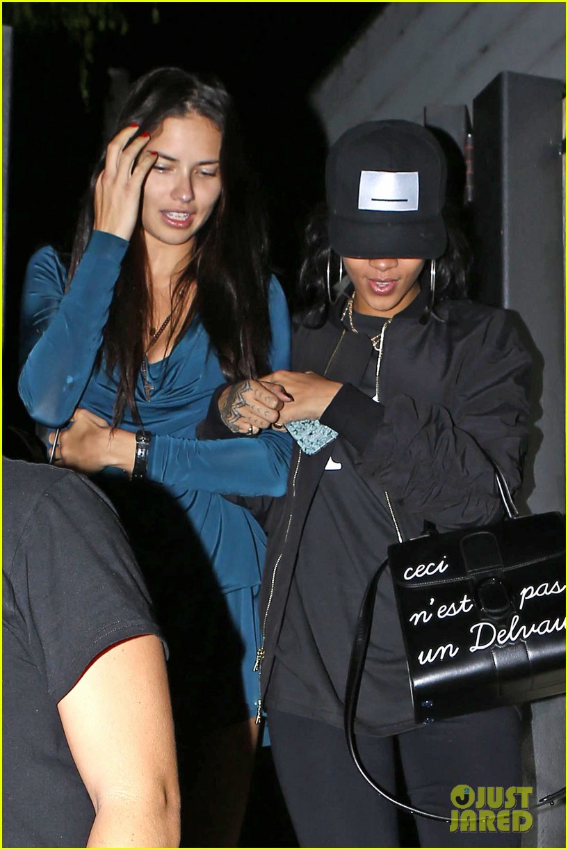 Rihanna Has A Girls Night Out with Adriana Lima at KOI After Final