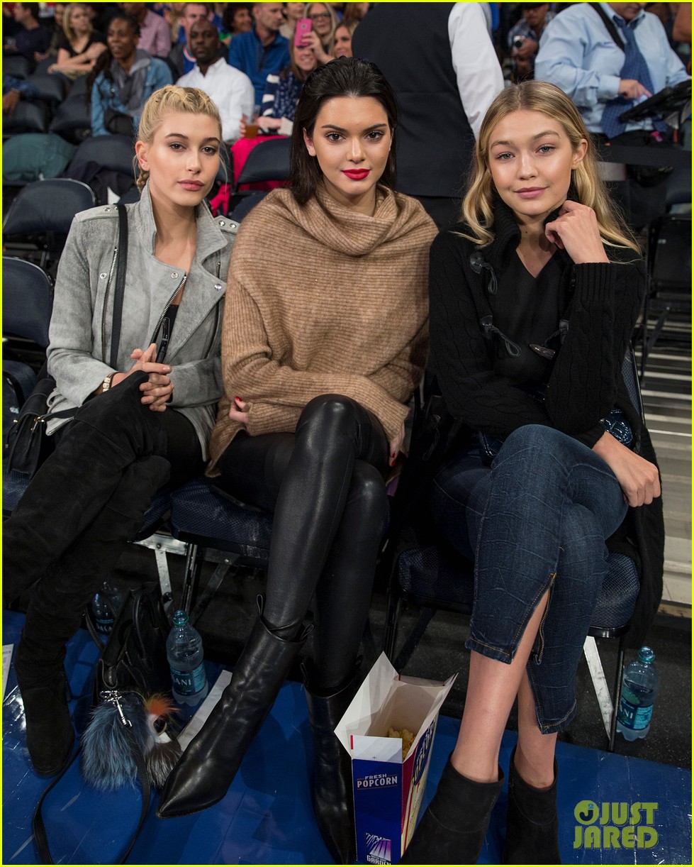 Kendall Jenner & Gigi Hadid Root For Knicks at Madison Square Garden