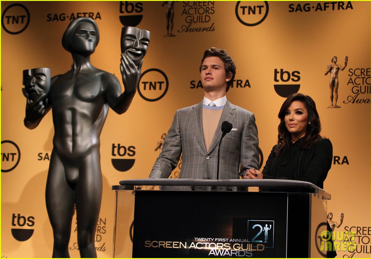 Eva Longoria &amp; Ansel Elgort Announce SAG Awards 2015