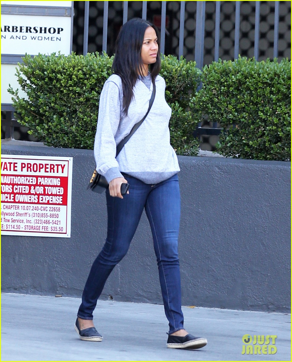 Zoe Saldana Details the Difficulty of Losing Pregnancy Weight in Note to Fans Photo 3356218