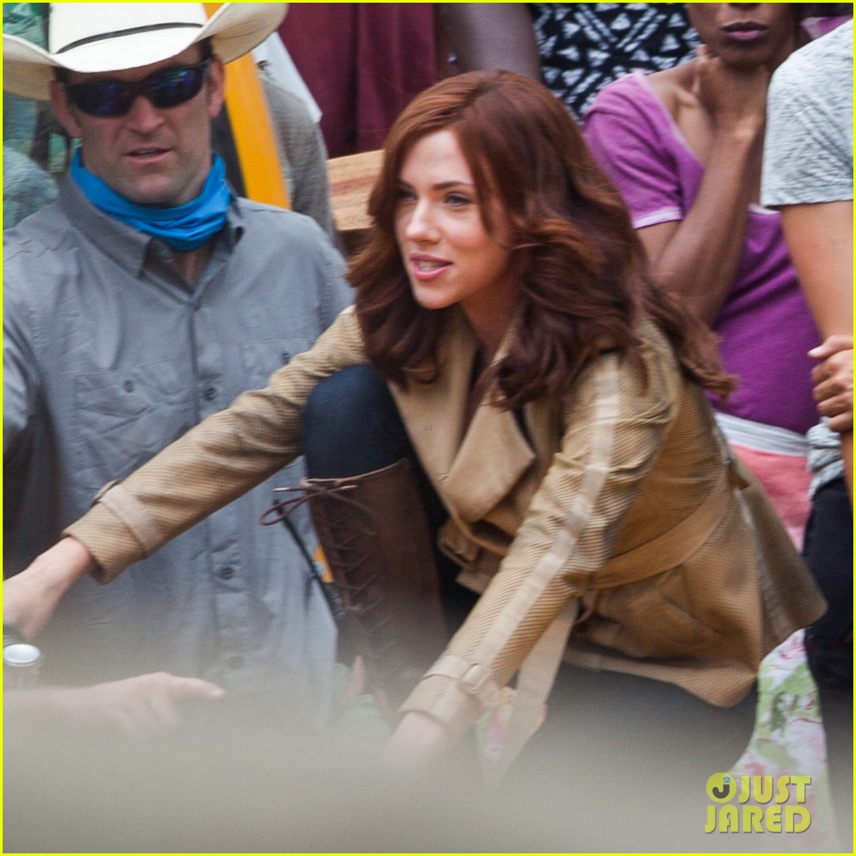 Scarlett Johansson On Captain America Civil War Set First