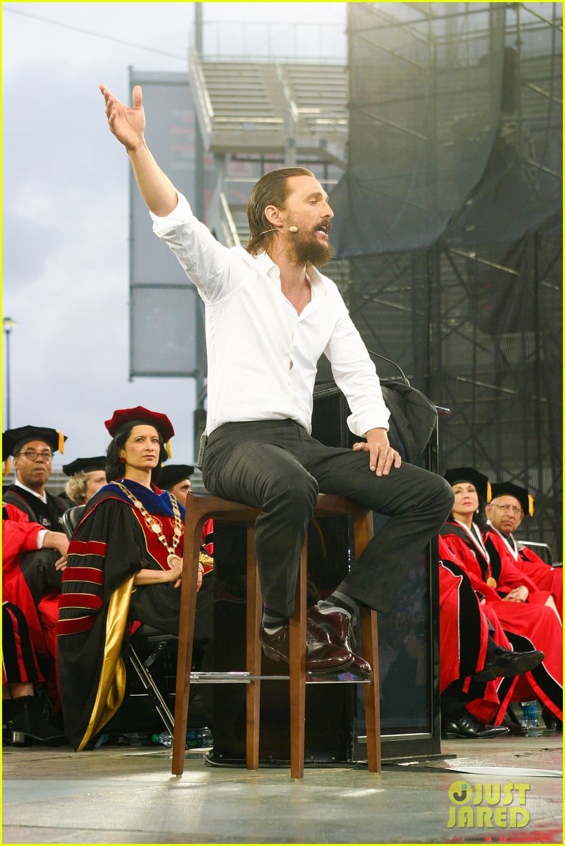 Matthew mcconaughey commencement video picture
