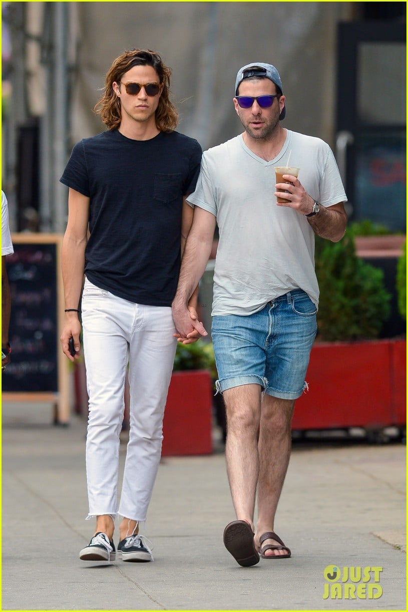 Zachary Quinto & Miles McMillan Prep For Their Anniversary 