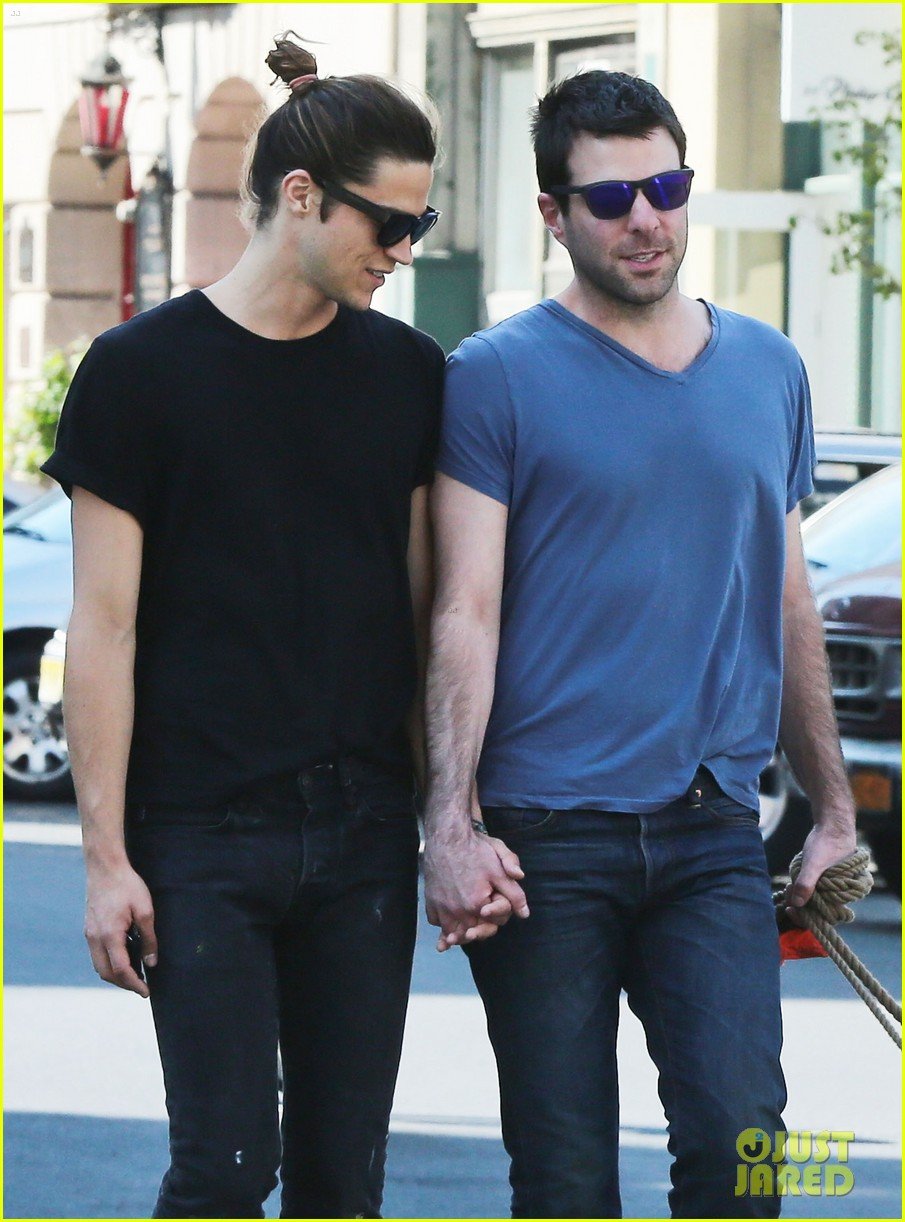 Zachary Quinto & Boyfriend Miles McMillan Look So in Love! Photo