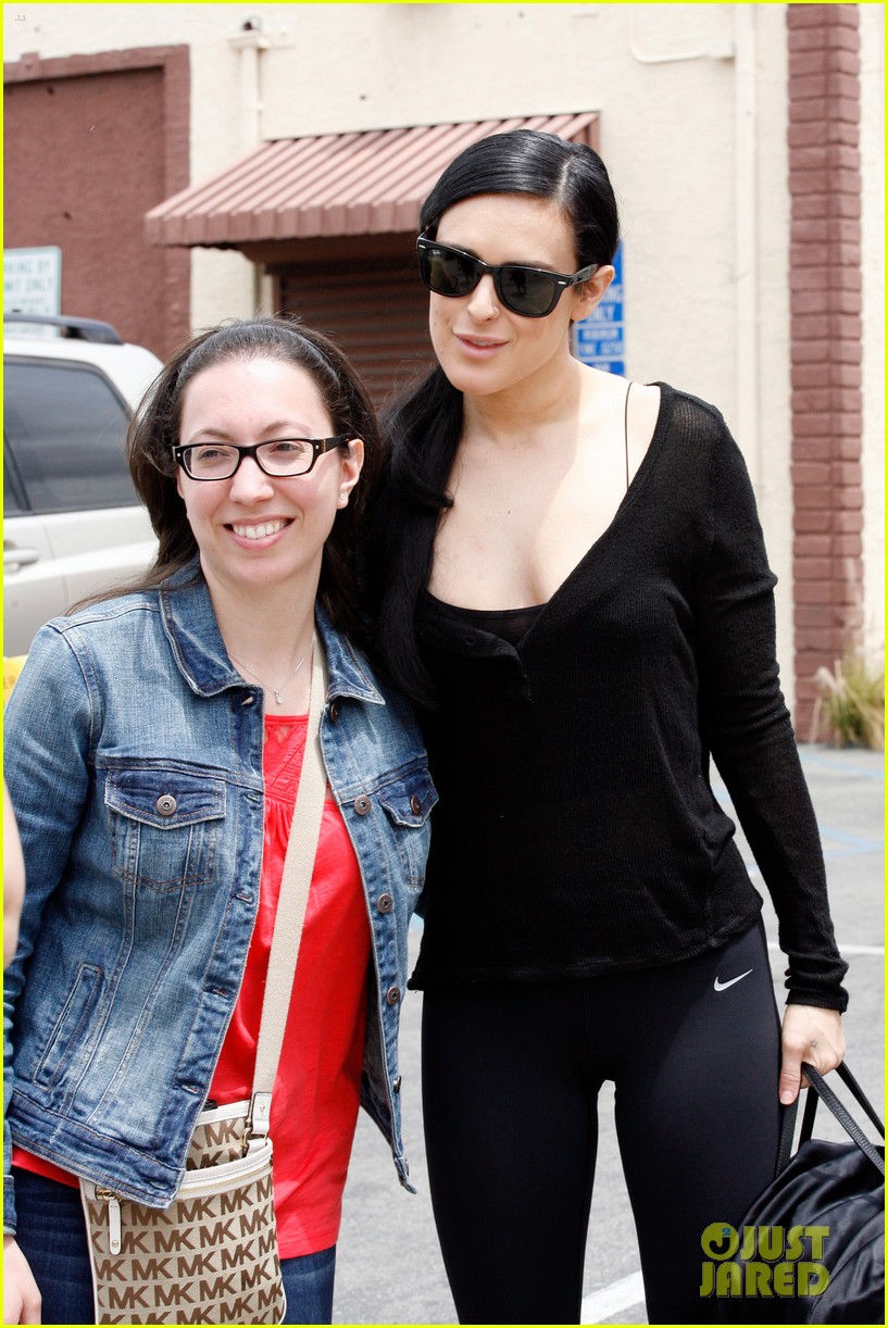 Rumer Willis & Val Chmerkovskiy Hit The Studio For DWTS Finals Practice