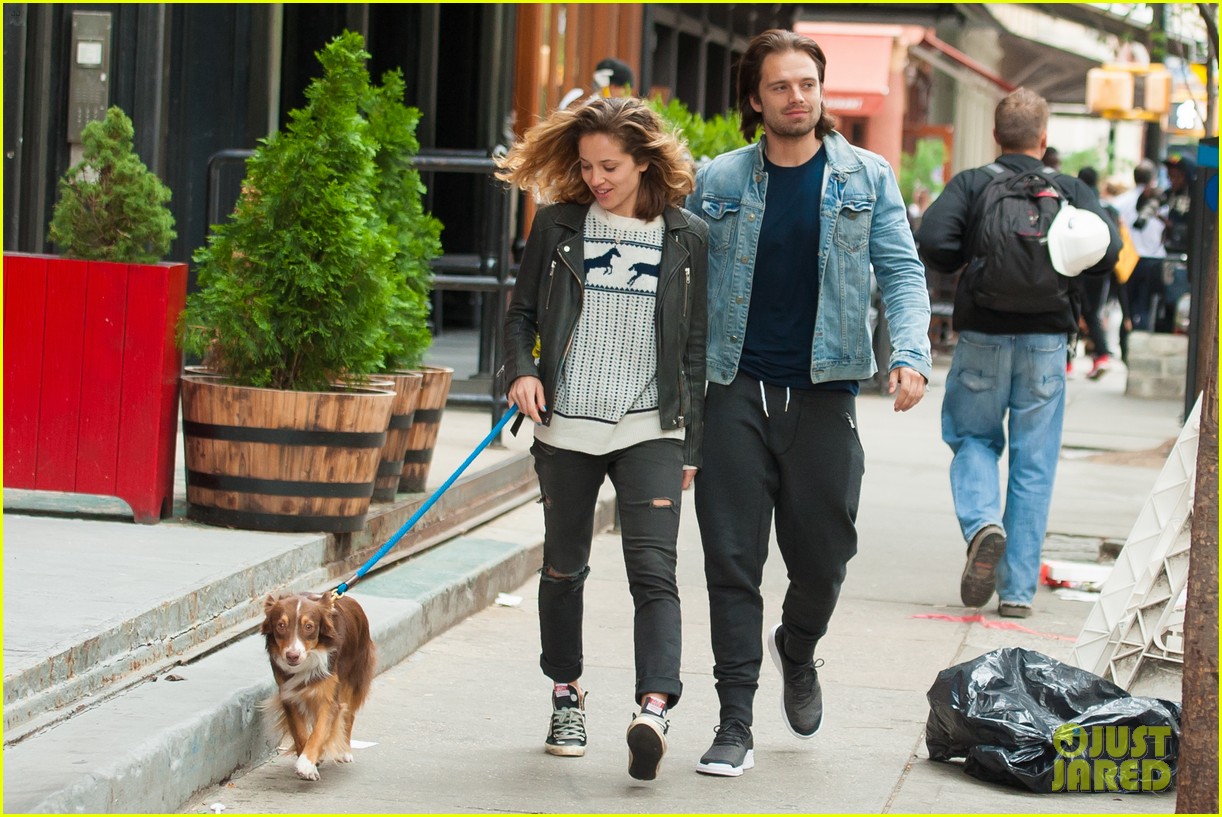 Sebastian Stan & Girlfriend Margarita Levieva Stroll Through NYC With Their Pup Photo 3476114