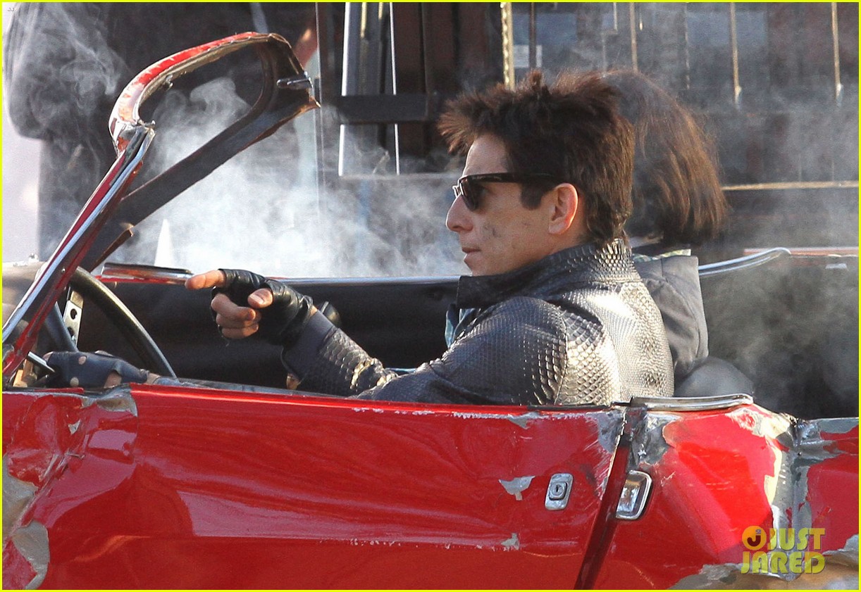 Ben Stiller Films a Car Crash Scene for 'Zoolander 2' in NYC Photo