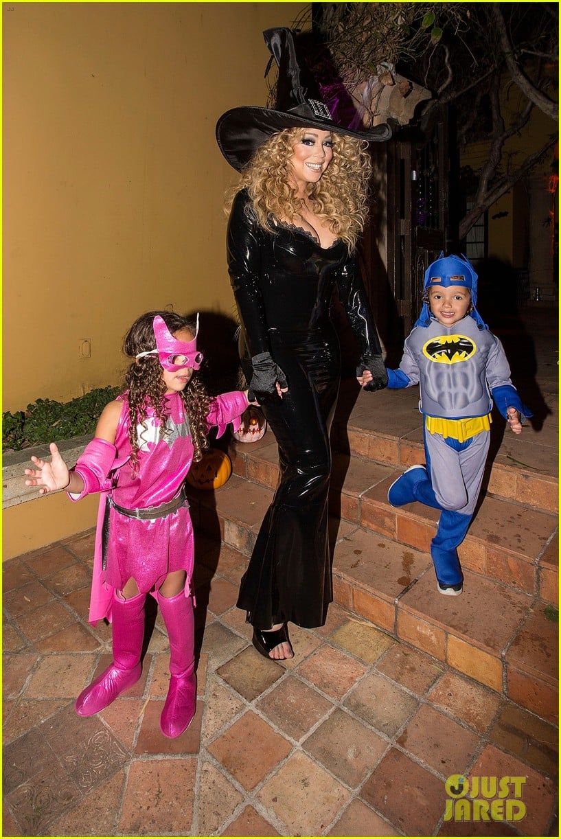 Mariah Carey Celebrates Halloween with Her Superhero Kids! Photo
