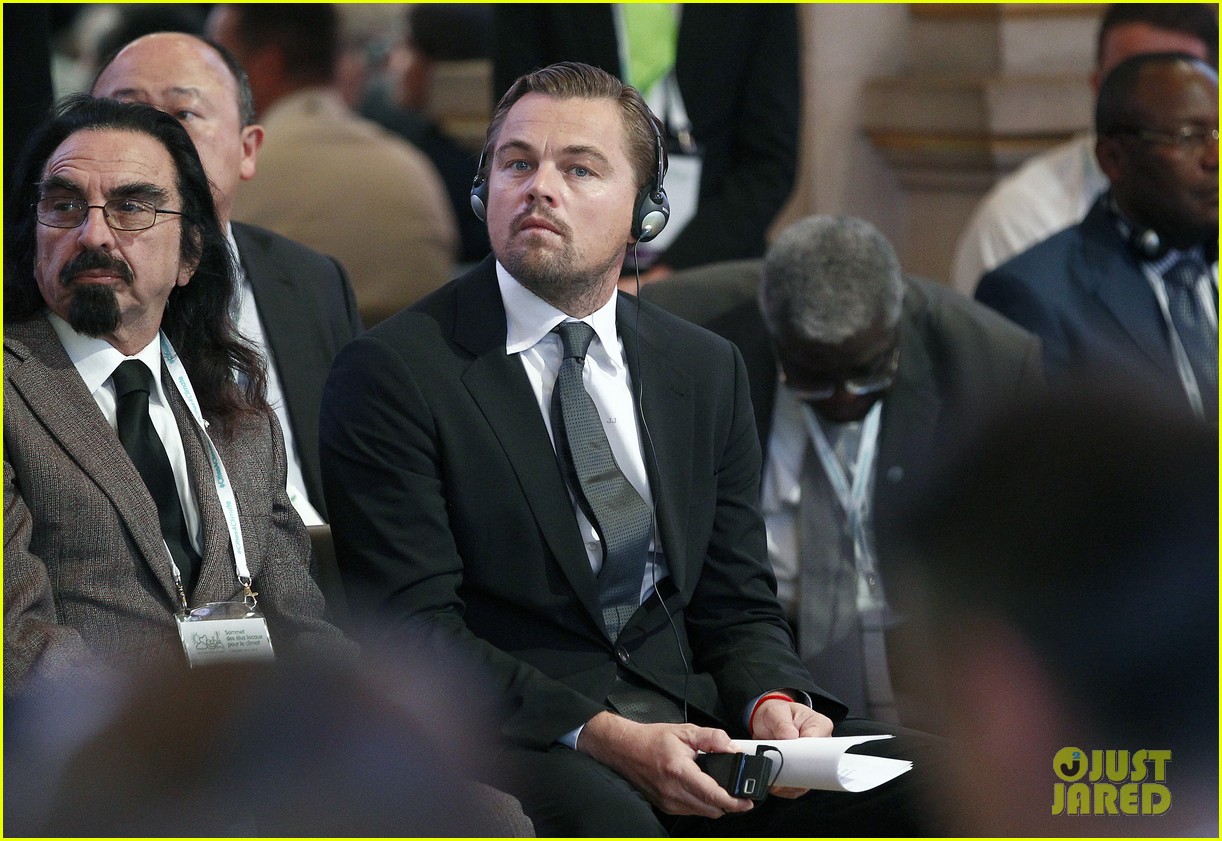 Leonardo DiCaprio & His Dad Attend Climate Change Summit: Photo 3523256