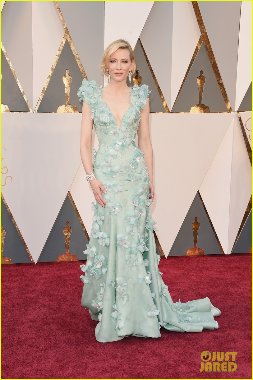 Cate Blanchett Stuns in Feathered Gown at Oscars 2016 Photo 3591944 2016 Oscars, Cate