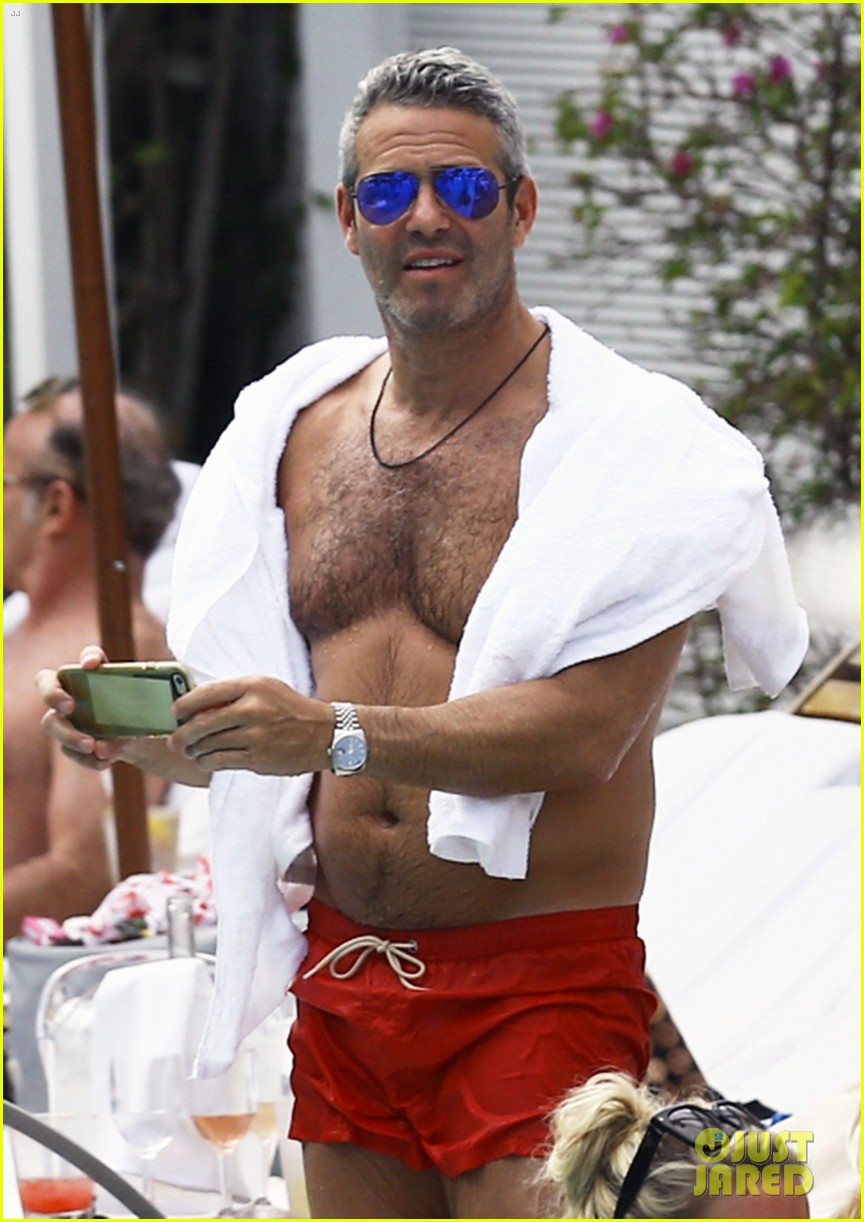 Andy Cohen Goes Shirtless for Easter Vacation in Miami: Photo 3615790