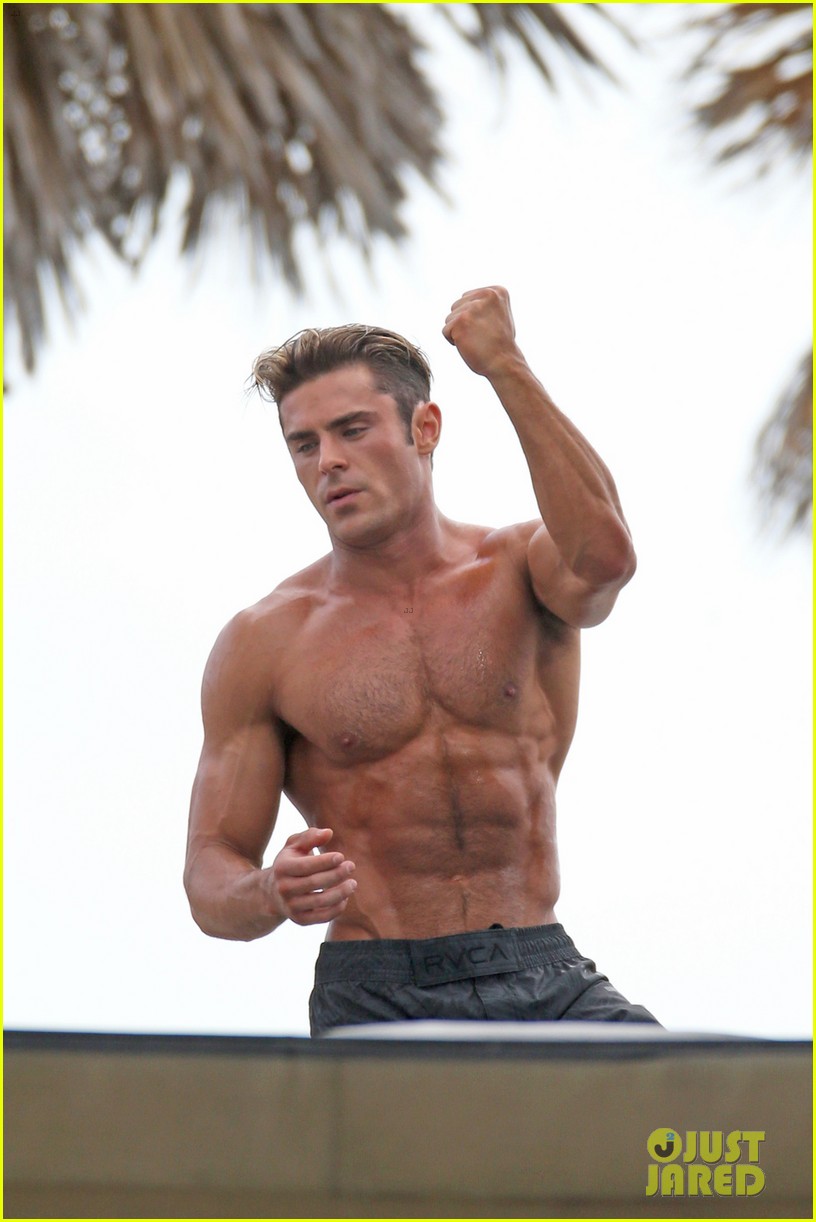 Zac Efron Uses His Ripped Muscles to Complete Baywatch 