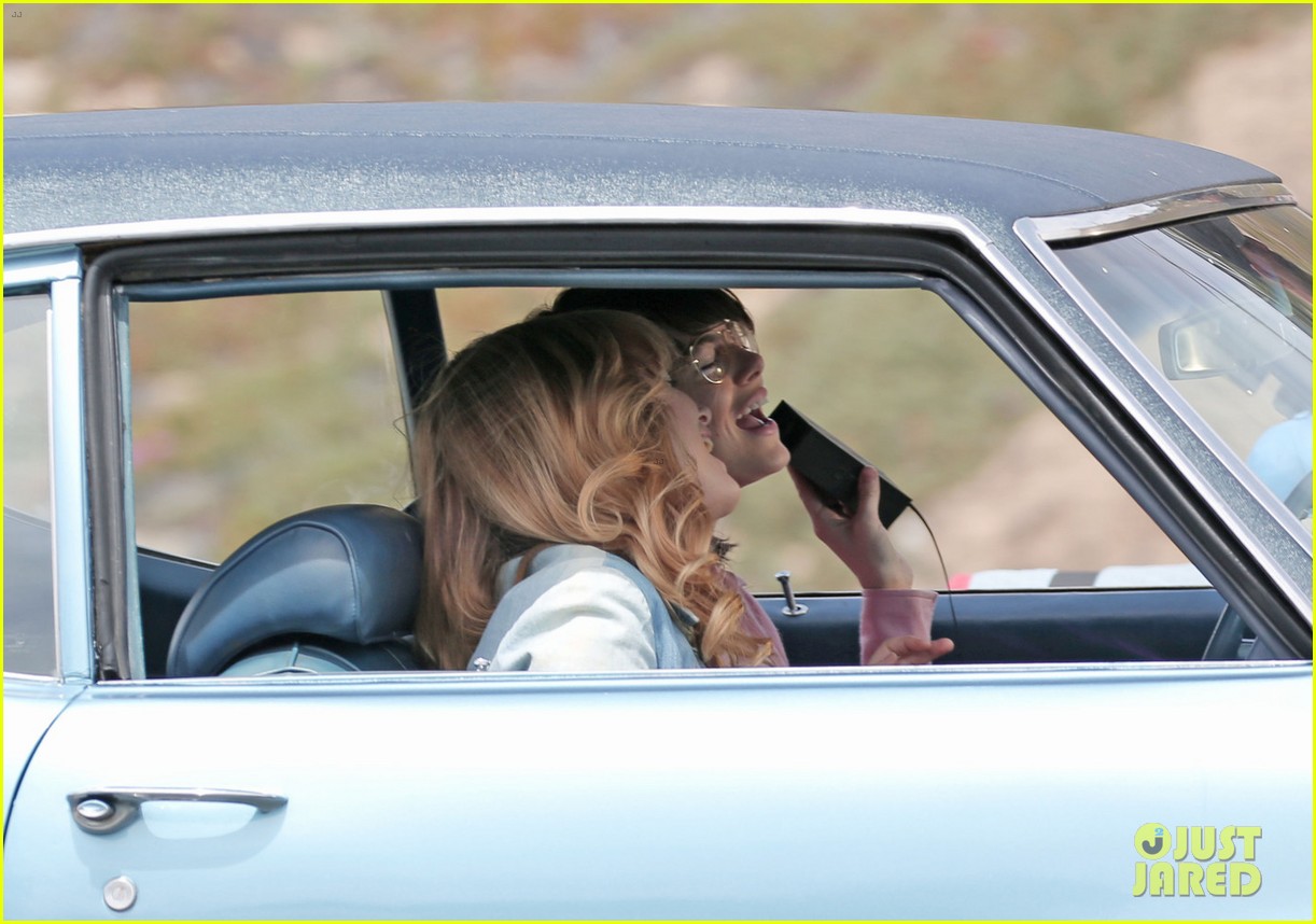 Emma Stone Sings in the Car While Playing Billie Jean King Photo