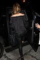 kate beckinsale rocks leathers pants to dinner 10