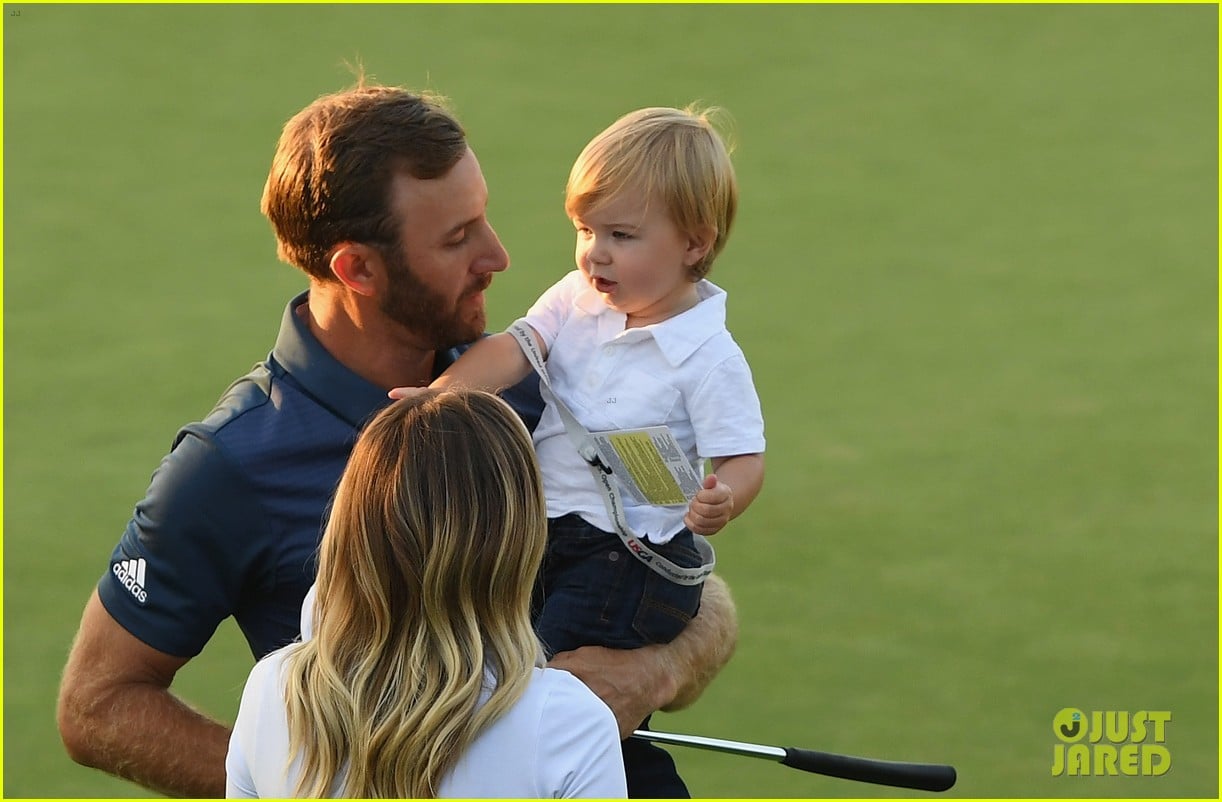 Dustin Johnson Celebrates US Open Win with Fiancee Paulina Gretzky & Son Tatum! Photo 3686828